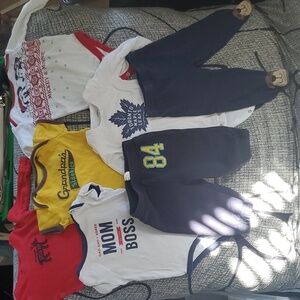 Onesies and joggers size 6 months